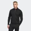 imageadidas Mens Elevated Quarter Zip Golf PulloverBlack