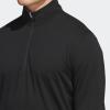 imageadidas Mens Elevated Quarter Zip Golf PulloverBlack