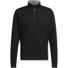 imageadidas Mens Elevated Quarter Zip Golf PulloverBlack