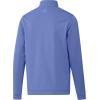 imageadidas Mens Elevated Quarter Zip Golf PulloverBlue Fusion