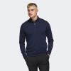 imageadidas Mens Elevated Quarter Zip Golf PulloverCollegiate Navy