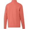 imageadidas Mens Elevated Quarter Zip Golf PulloverCoral Fusion