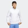 imageadidas Mens Elevated Quarter Zip Golf PulloverWhite