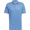 imageadidas Mens Ottoman Stripe Golf Polo ShirtBlue Fusion