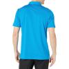 imageadidas Mens Ottoman Stripe Golf Polo ShirtBlue RushSemi Mint Rush