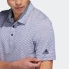 imageadidas Mens Ottoman Stripe Golf Polo ShirtCollegiate NavyWhite