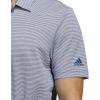 imageadidas Mens Ottoman Stripe Golf Polo ShirtCrew NavyWhite