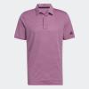 imageadidas Mens Ottoman Stripe Golf Polo ShirtLucid FuchsiaBlack