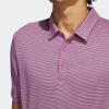 imageadidas Mens Ottoman Stripe Golf Polo ShirtLucid FuchsiaBlack