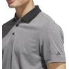 imageadidas Mens Performance Heathered Polo ShirtBlack