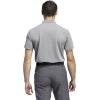 imageadidas Mens Performance Heathered Polo ShirtGrey Three