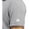 imageadidas Mens Performance Heathered Polo ShirtGrey Three