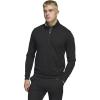 imageadidas Mens Elevated Quarter Zip Golf PulloverBlack