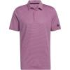 imageadidas Mens Ottoman Stripe Golf Polo ShirtLucid FuchsiaBlack