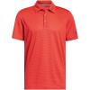 imageadidas Mens Ottoman Stripe Golf Polo ShirtRed