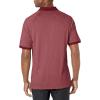 imageadidas Mens Jacquard Golf Polo ShirtLegacy BurgundyWhite