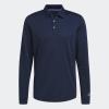 imageadidas Mens UPF Long Sleeve Golf Polo ShirtCollegiate Navy