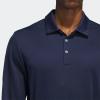 imageadidas Mens UPF Long Sleeve Golf Polo ShirtCollegiate Navy