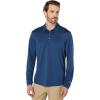 imageadidas Mens UPF Long Sleeve Golf Polo ShirtCrew Navy