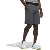 imageadidas Mens Ultimate365 Plaid Print 10 quot Golf ShortsBlack