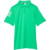 imageadidas Boys 3Stripes Golf Polo ShirtSemi Screaming Green