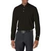 imageadidas Mens UPF Long Sleeve Golf Polo ShirtBlack