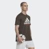 imageadidas Mens Futbol Logo TeeShadow Olive