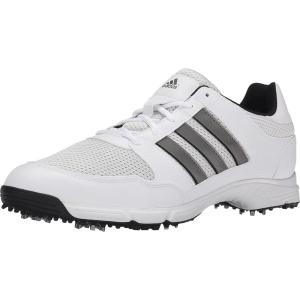 imageadidas Mens Tech Response 20 Golf ShoeWhiteDark Silver Metallic