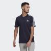 imageadidas Mens Essentials 3Stripes TeeLegend Ink