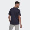 imageadidas Mens Essentials 3Stripes TeeLegend Ink