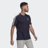 imageadidas Mens Essentials 3Stripes TeeLegend Ink