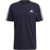 imageadidas Mens Essentials 3Stripes TeeLegend Ink