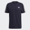 imageadidas Mens Essentials 3Stripes TeeLegend Ink