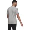 imageadidas Mens Essentials 3Stripes TeeMedium Grey Heather