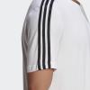 imageadidas Mens Essentials 3Stripes TeeWhiteBlack