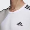 imageadidas Mens Essentials 3Stripes TeeWhiteBlack