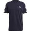 imageadidas Mens Essentials 3Stripes TeeLegend Ink