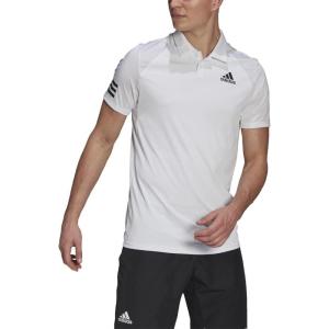 imageadidas Mens Tennis Club 3Stripes Polo ShirtWhiteBlack