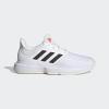 imageadidas Gamecourt Tennis ShoeWhiteBlackSolar Red