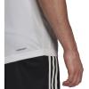 imageadidas Mens Aeroready 3Stripes TeeWhiteBlack