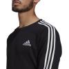 imageadidas Mens Essentials Fleece 3Stripes SweatshirtBlackWhite