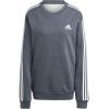 imageadidas Mens Essentials Fleece 3Stripes SweatshirtDark Grey Heather