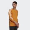 imageadidas Mens Essentials Fleece 3Stripes SweatshirtFocus OrangeWhite