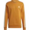 imageadidas Mens Essentials Fleece 3Stripes SweatshirtFocus OrangeWhite