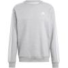 imageadidas Mens Essentials Fleece 3Stripes SweatshirtMedium Grey Heather