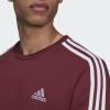 imageadidas Mens Essentials Fleece 3Stripes SweatshirtVictory CrimsonWhite