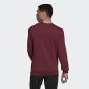 imageadidas Mens Essentials Fleece 3Stripes SweatshirtVictory CrimsonWhite