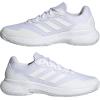 imageadidas Mens Gamecourt 20 Tennis ShoeFtwr White Ftwr White Matte Silver