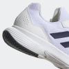 imageadidas Mens Gamecourt 20 Tennis ShoeWhiteTeam Navy BlueWhite