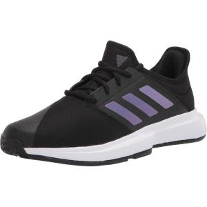 imageadidas Mens Gamecourt 20 Tennis ShoeBlackBlackWhite